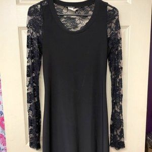 Wet Seal Black Lace Dress